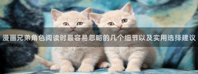 51漫画入口导航:漫画兄弟角色阅读时最容易忽略的几个细节以及实用选择建议